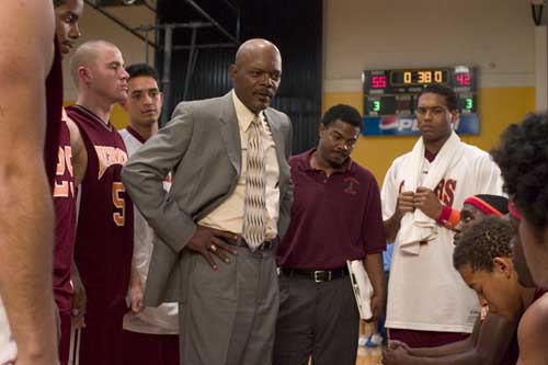 5/9: Coach Ken Carter (Samuel L Jackson) and the Richmond Oilers in the huddle
