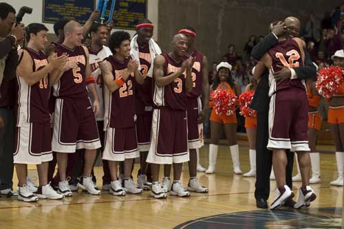 6/9: Coach Ken Carter (Samuel L Jackson) hugs one of his players