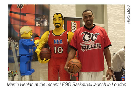 Martin Henlan at the recent LEGO Basketball launch in London